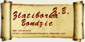 Zlatiborka Bondžić vizit kartica